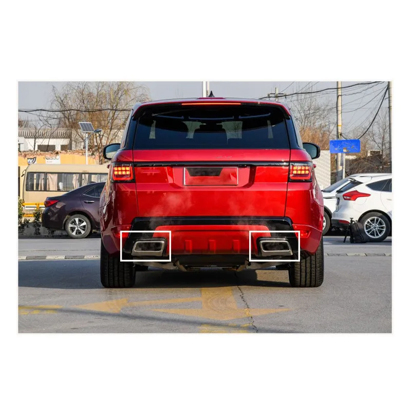 SRXTZM для Land Rover Range Rover Velar Автомобильная труба из нержавеющей стали выхлопные выходы выхлопной рамы AMG крышка отделка
