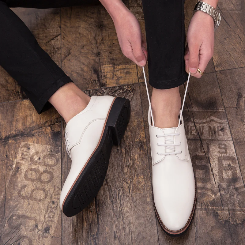 TOSJC/мужские туфли-Дерби из спилка; сезон весна; модные туфли на шнуровке; мужские однотонные оксфорды; роскошные свадебные туфли в деловом стиле