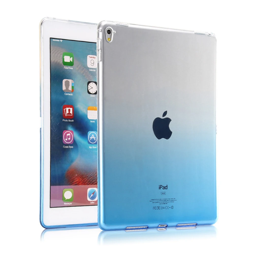 

Gradient Case For Apple iPad Air 2 9.7 Inch Clear Soft Gel TPU Silicone Cover for iPad Air 1 Case Protective Shell Cover ST05