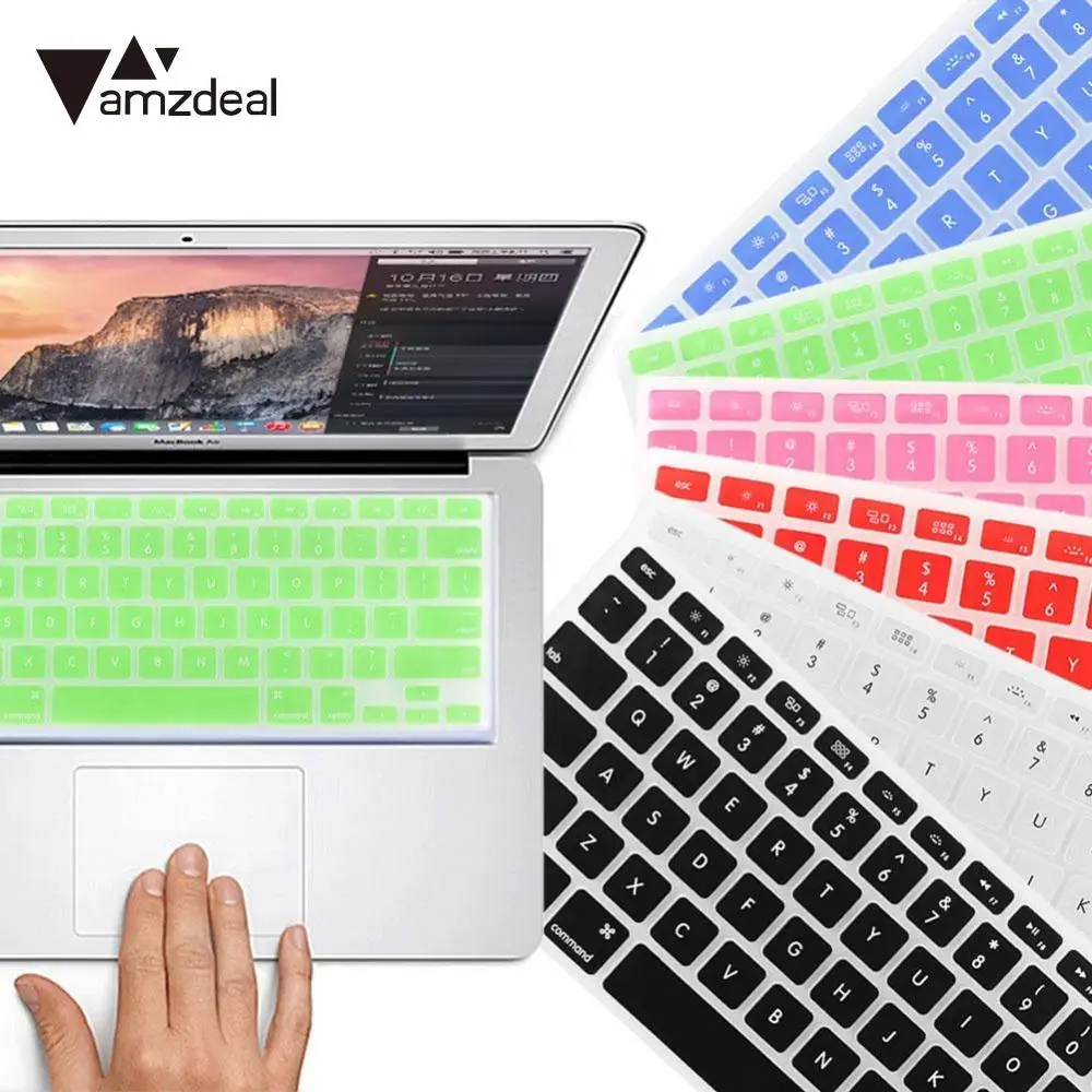 Hot item amzdeal soft silicone keyboard protector skin for mac