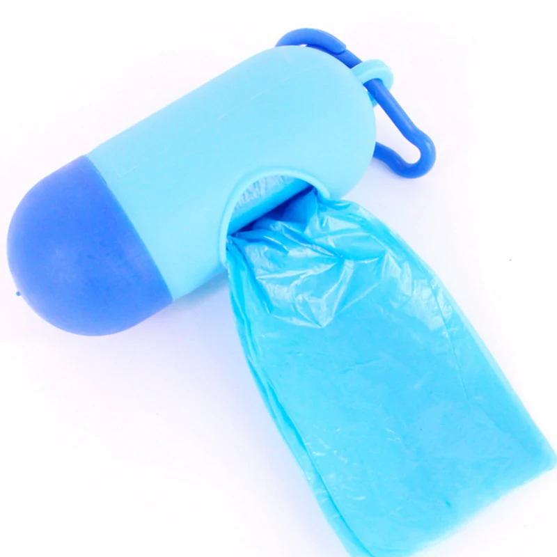 

1 pcs Pet Poop Bags Dog Material dispenser Waste Bags with Pooper Bags Dispenser Pets Garbage Cleaning up supplies random color