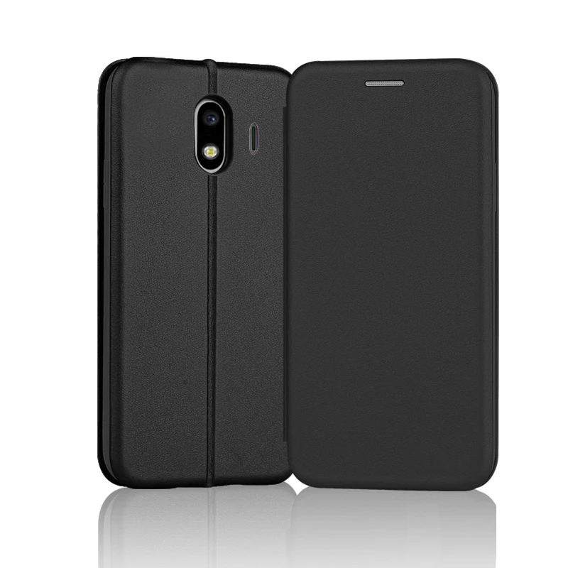

YonLinTan leather case For Samsung galaxy j4 j 4 2018 Flip 5.5" coque Luxury cover phone back on wallet book Card Magnetic cases
