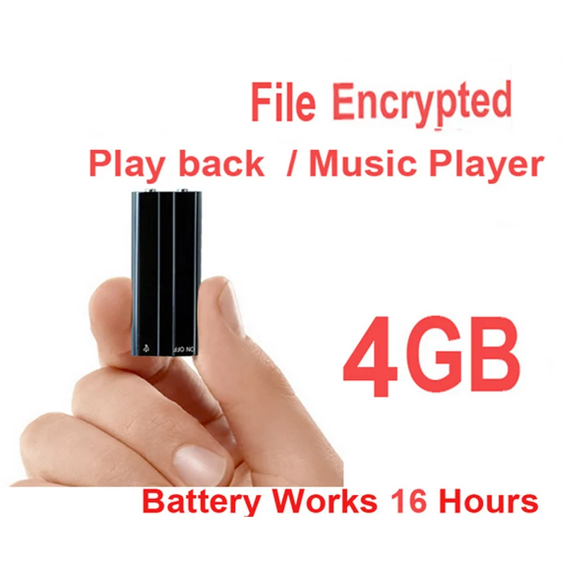 X20 4 ГБ диктофон+ шифрования файла памяти диск аудио плеер с mp3 плеер функция