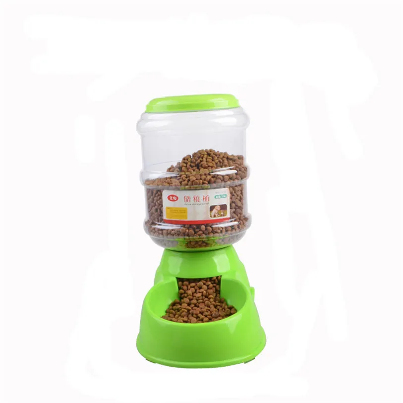 3.5L Dog Bowl Bottle Plastic Automatic Pet Feeder Device Feeding Water Bowl For Pet Dog Cat Puppy Food Bowl Water Dish noFB18 (19)