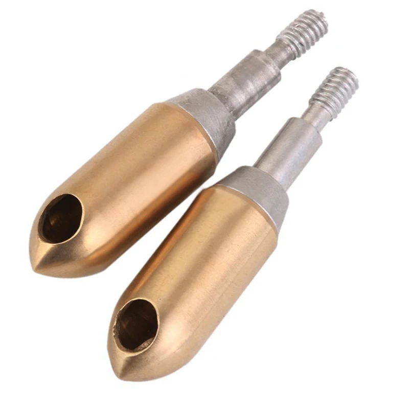 6Pcs Whistle Copper Broadhead Archery Arrowhead Screw Hunting Arrow