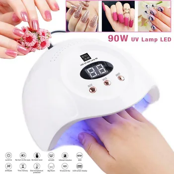 

Useful Light Gel Mini LED Lamp Curing Sensor Nail Dryer Timer Manicure Polish Portable Durable 90W