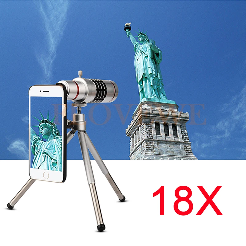 imágenes para HD 18x Zoom Óptico Telescopio Lente Telefoto Teleobjetivo Para Samsung S3 S4 Kit de Lentes de Teléfono S5 S6 S7 borde Más Casos Con Clips trípode imágenes para HD 18x Zoom Óptico Telescopio Lente Telefoto Teleobjetivo Para Samsung S3 S4 Kit de Lentes de Teléfono S5 S6 S7 borde Más Casos Con Clips trípode