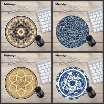 

Mairuige Round MousePad Persian Carpet Style Round Mousepad Laptop Size 200X200MM Mini PC Home Diy Game//office Gaming Mats