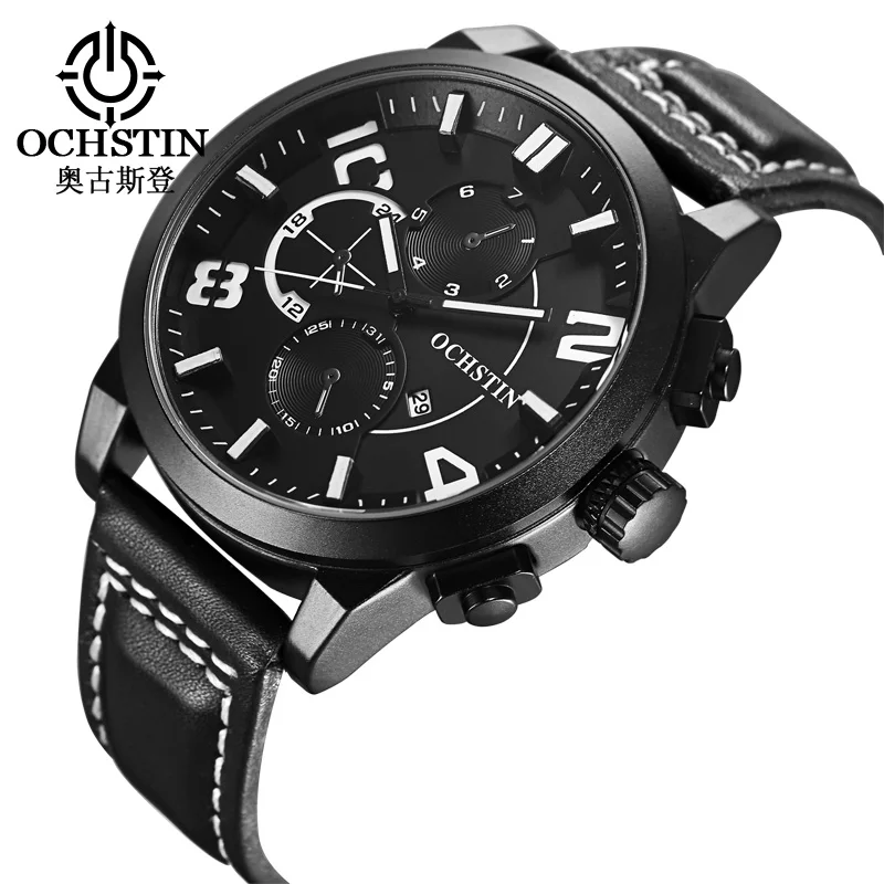 Модные спортивные часы хронограф Для мужчин лучший бренд класса люкс кварц-часы военные часы Reloj Hombre часы мужской Relogio Masculino