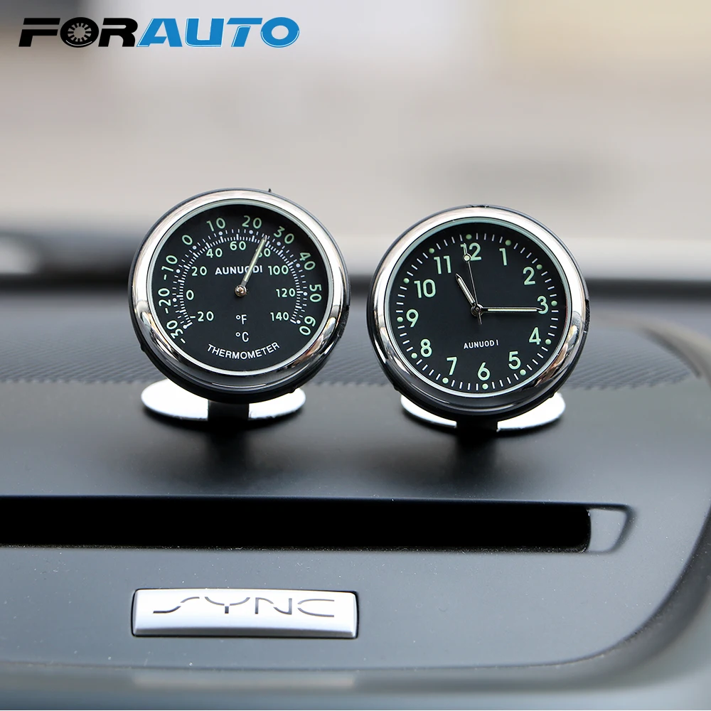 

Air Vent Clip Digital Pointer Watch Clock Thermometer for Auto Decoration Car Styling Car Ornament Luminous Interior Accessories