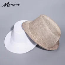 Женская мужская фетровая шляпа с бантом британский джентльмен Элегантная Леди Зима Осень широкий джазования с полями церкви Панама сомбреро