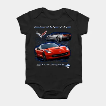 

Baby Onesie Baby Bodysuits kid t shirt CORVETTE STINGRAY C7 BLACK COTTON ADULT TEE SHIRT