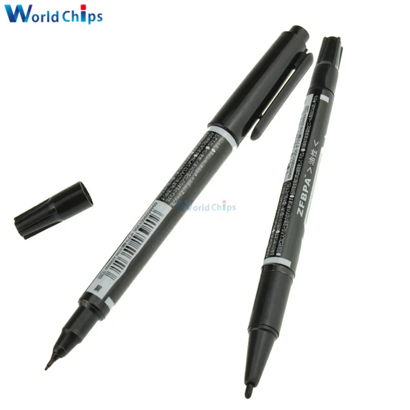 

10pcs CCL Anti-etching CD circuit board Ink Marker Double Pen For DIY PCB