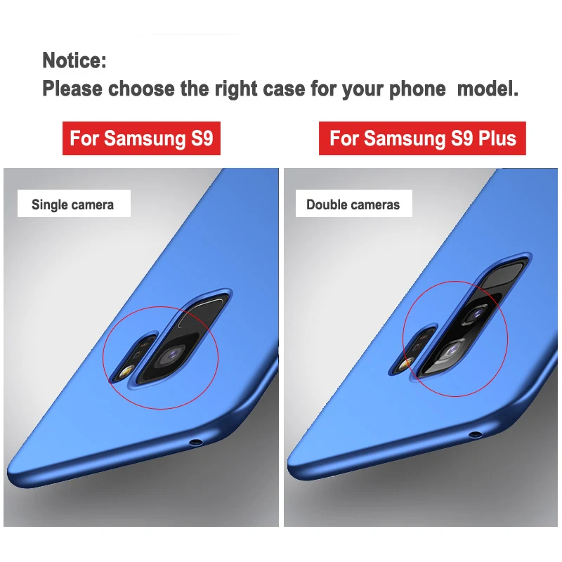 Чехол для Samsung Galaxy S9 Plus тонкий матовый чехол Msvii S 9 Жесткий из поликарбоната