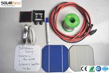 Solarparts 1x 90W 20V DIY solar panel kits with 125 125mm normal monocrystalline solar cell use