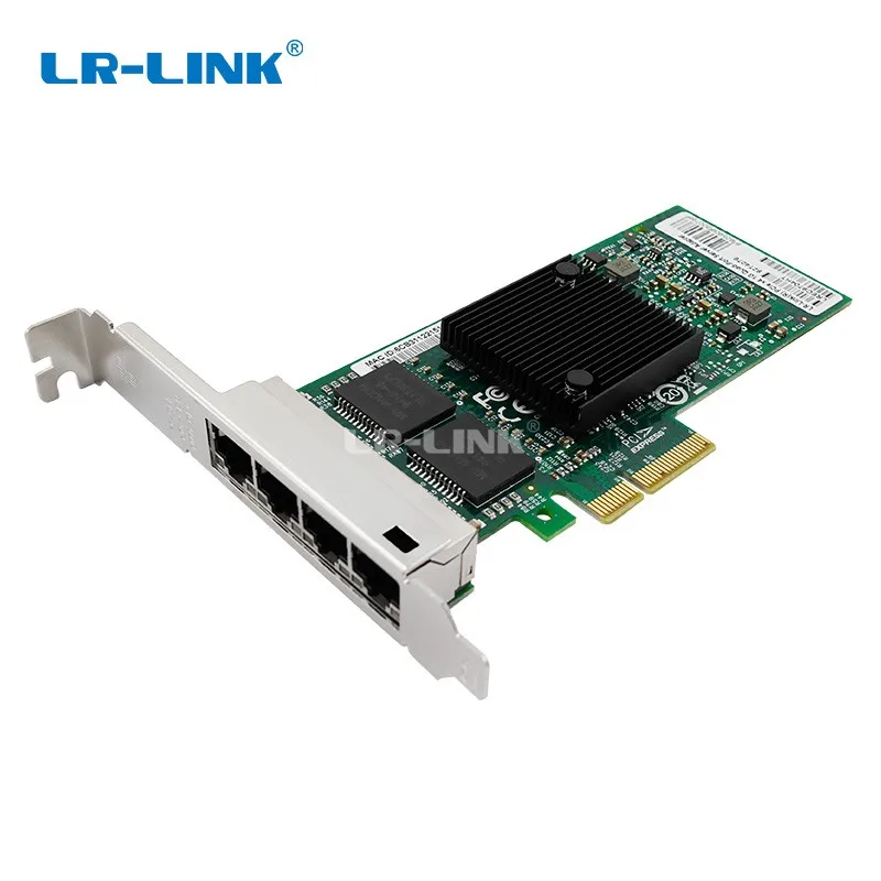 LR Link 9704HT четырехпортовый гигабитный Ethernet Lan Card 10/100/1000Mb PCI Express сетевая карта Intel 82580