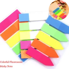 Top Selling Colorful PET Memo Pad Fluorescent Post It Sticky Notes Office School Supply Kids Stationery gift