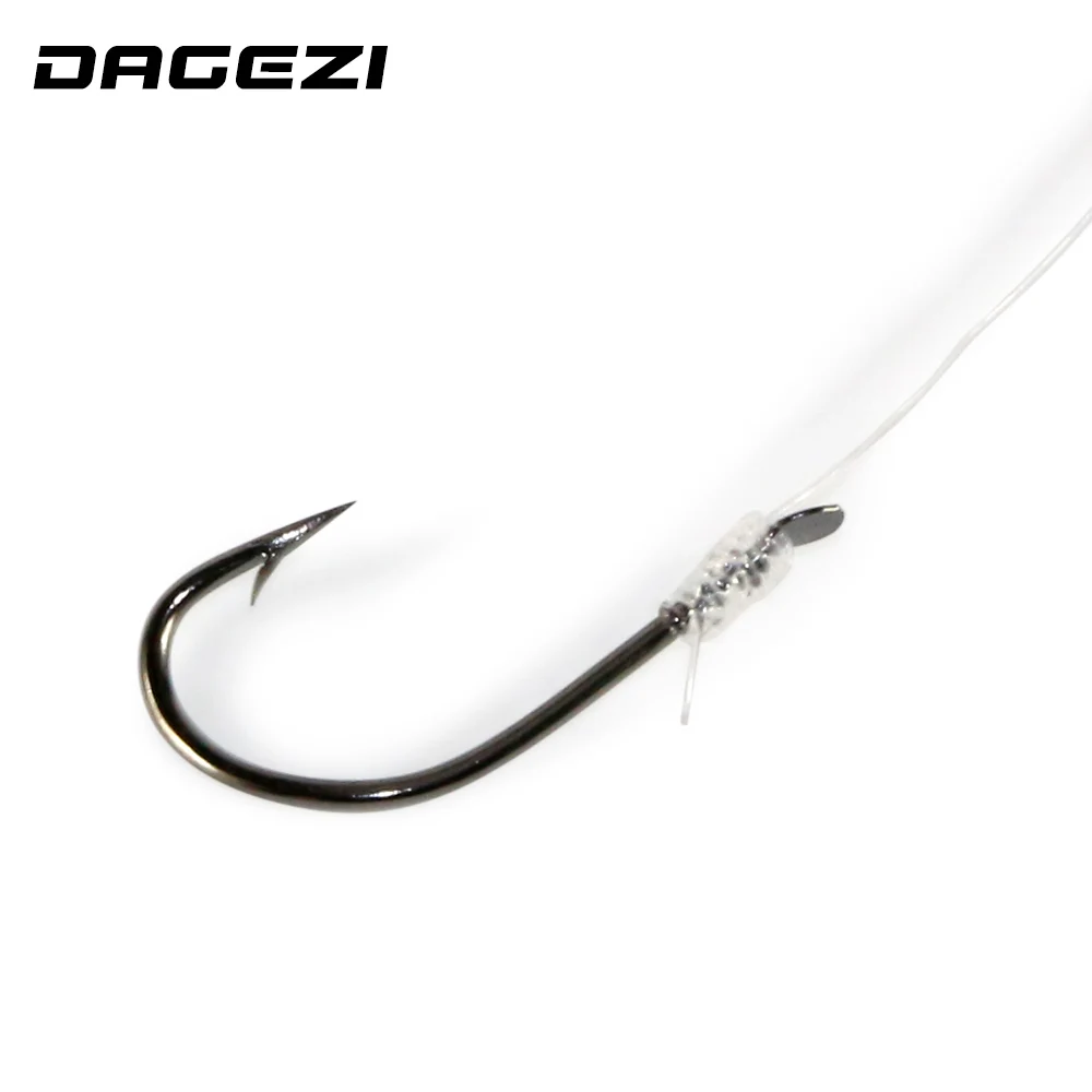 DAGEZI 25pcs Fishing Hook with fishing line High carbon steel 8-16# Barbed Hooks Pesca Tackle Accessories DAGEZI 25pcs Fishing Hook with fishing line High carbon steel 8-16# Barbed Hooks Pesca Tackle Accessories