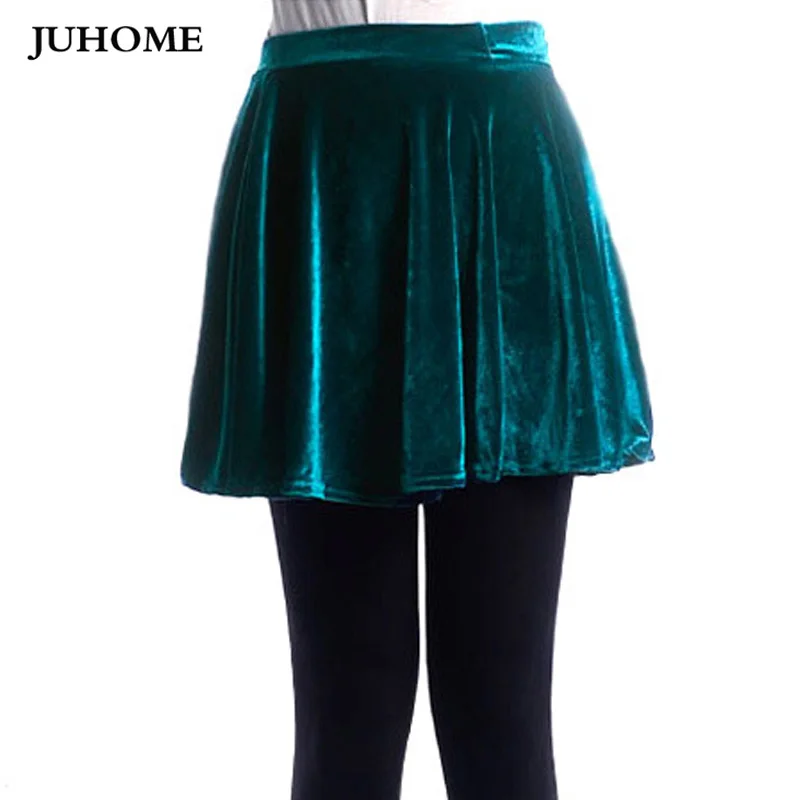 Юбка женская бархатная в стиле ретро Осень зима|velvet skirt|green velvet skirtoffice skirt |