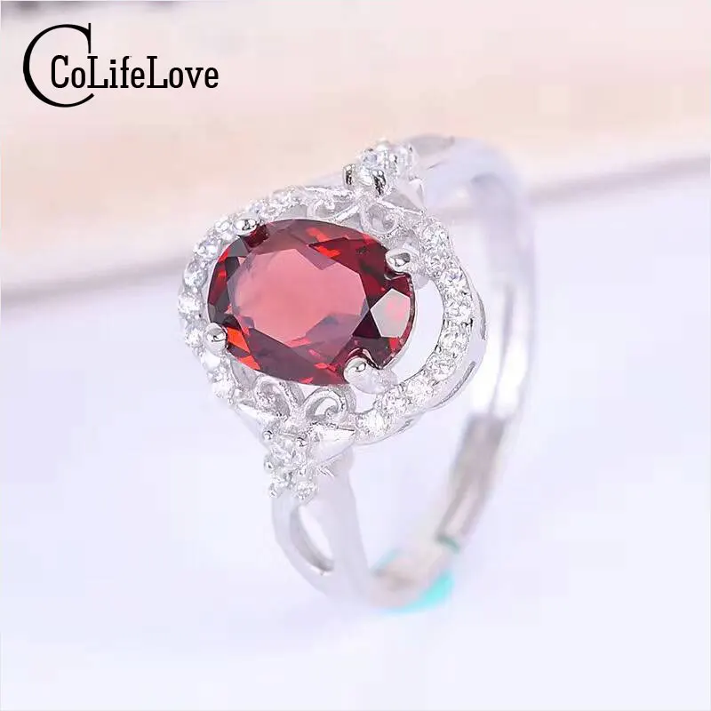 Classic engagement ring 1 ct natural gemstone ring solid 925