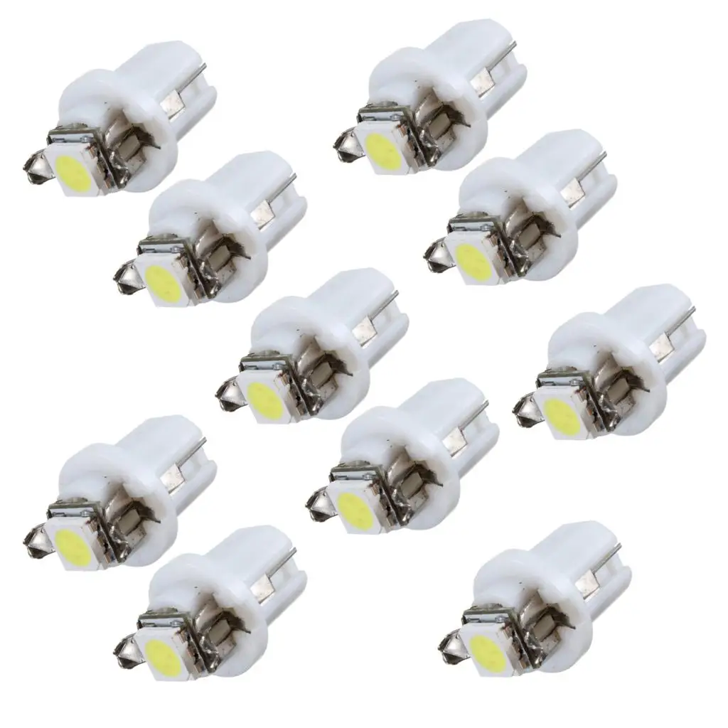 TOYL 10 * AMPOULE светодиодный SMD COMPTEUR TABLEAU DE BORD B8 5D T5 avec Поддержка настройки|b8.5d 5050|interior