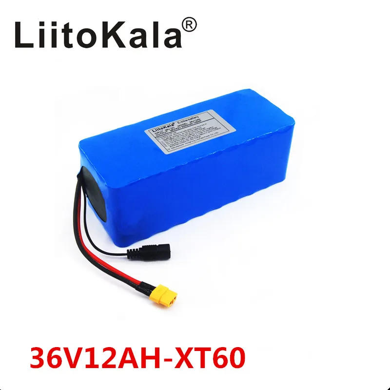 Bateria de Bicicleta Bateria de Lítio-íon Liitokala Elétrica 18650 500 w Alta Potência 42 Motocicleta Scoote Xt60 Masculino 36 v 12ah 10s4p - Image 3