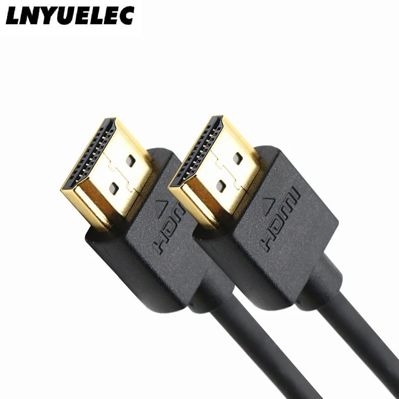 200 шт./лот тонкий кабель HDMI 0.25m1m 2m3m5m10mwith Ethernet 1,4 для HD ТВ/Xbox 360/PS3/Playstation 3/SkyHD/Blu-Ray DVD