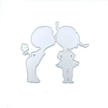 

Boy And Girl Kissing Cutting Dies Scrapbook Tool Paper Card New Beauty Lovely Embossing