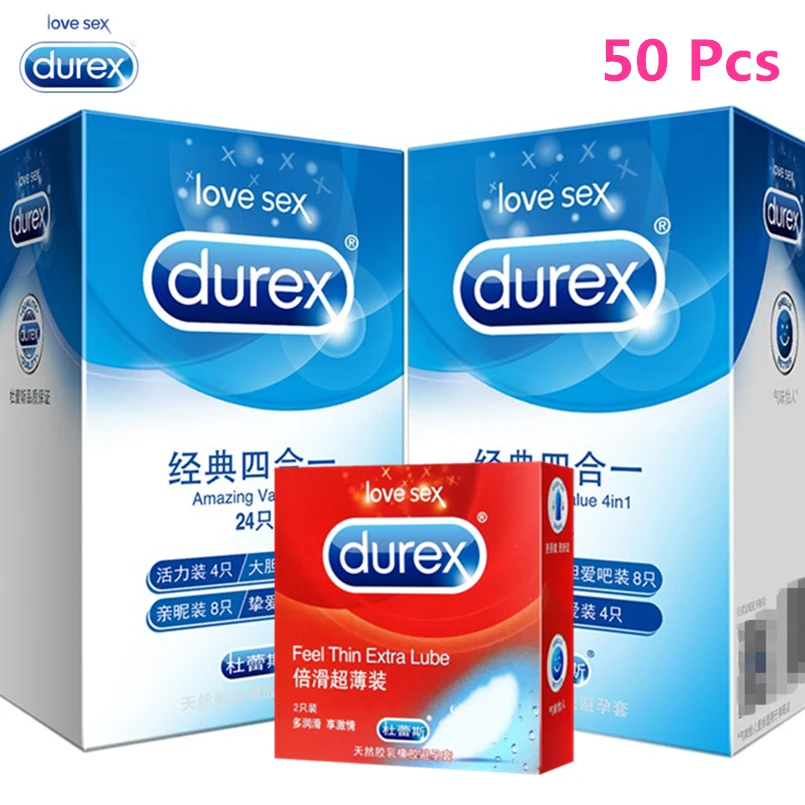 Презервативы Durex 24/50 шт./коробка Шпилька для члена дополнительная смазка