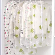 С принтом прозрачная Пылезащитная крышка одежда швейное изделие для сумки пальто костюм пылезащитный мешок Одежда чехол для хранения, на молнии