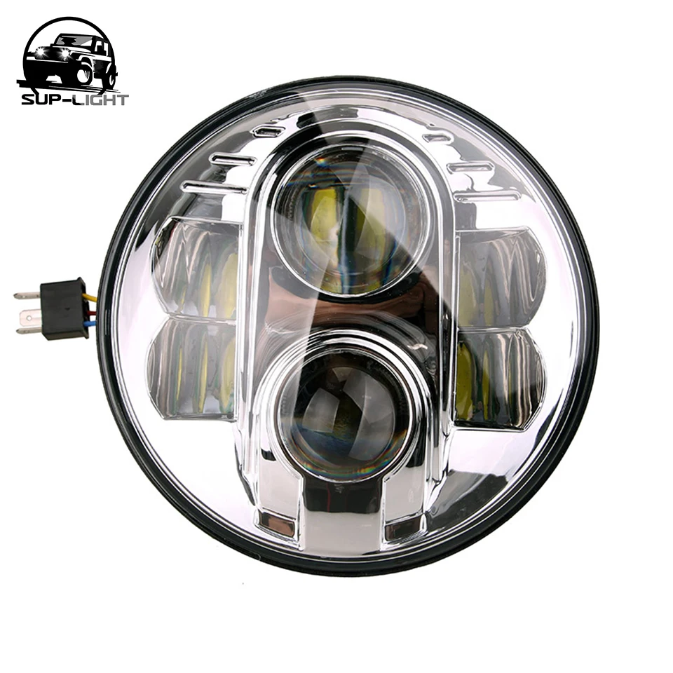 pair 7'' 80W sealed beam led projector headlights for Land Rover