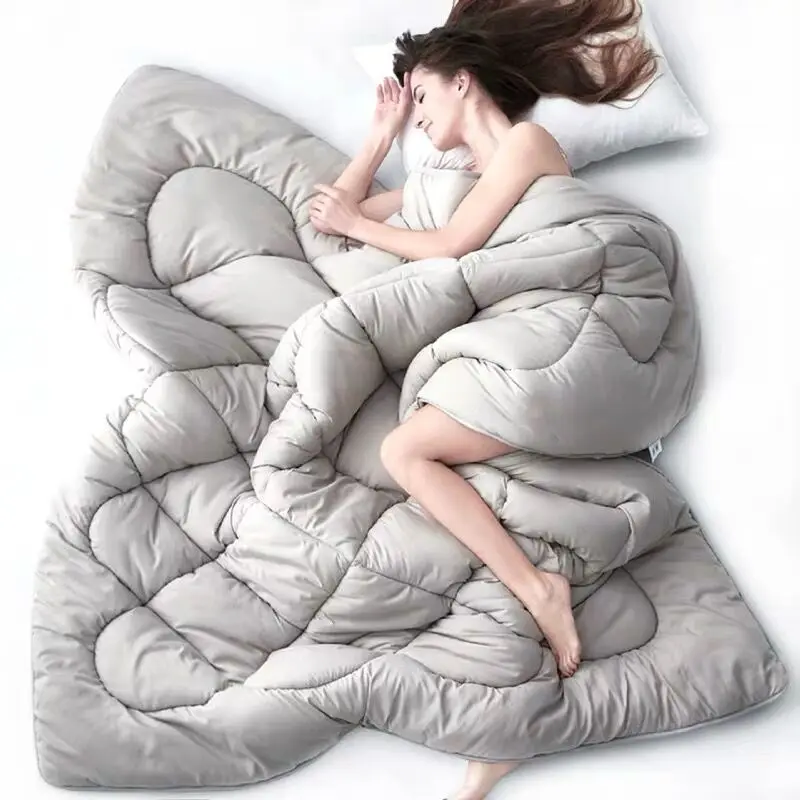 GraspDream зимние толстые теплые одеяла постельные принадлежности одеяло детская спальня один/двойной мягкий удобный одеяло с наполнением стеганое - Цвет: as the picture shows