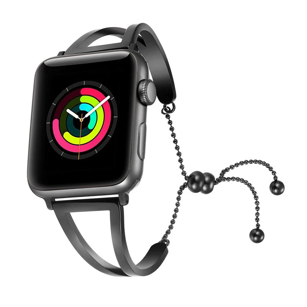 316L Нержавеющая сталь ремешок для наручных часов Apple watch 6 Группа 44 мм 40 iwatch 42