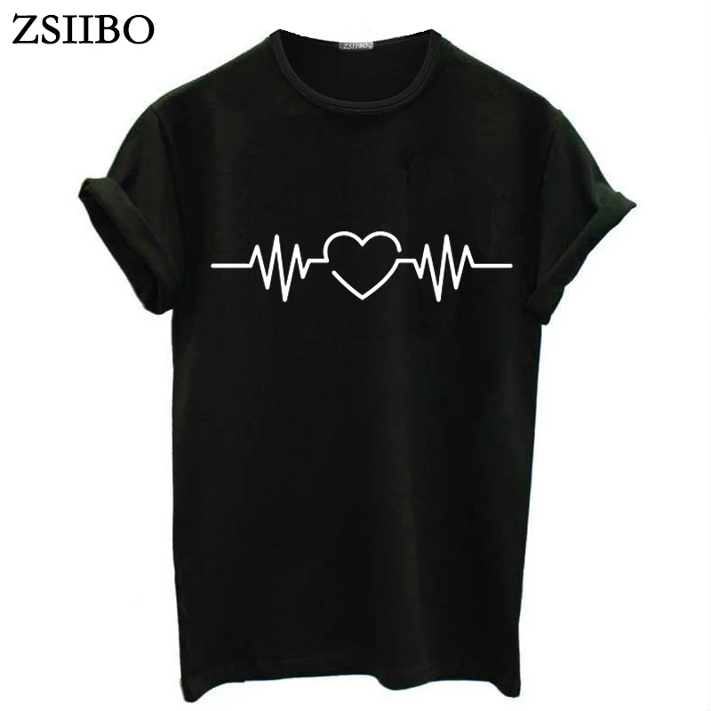 Drop Ship Couples Love T Shirt Casual Gift for Lovers T-Shirts Ladies Fashion Tops NV95 P