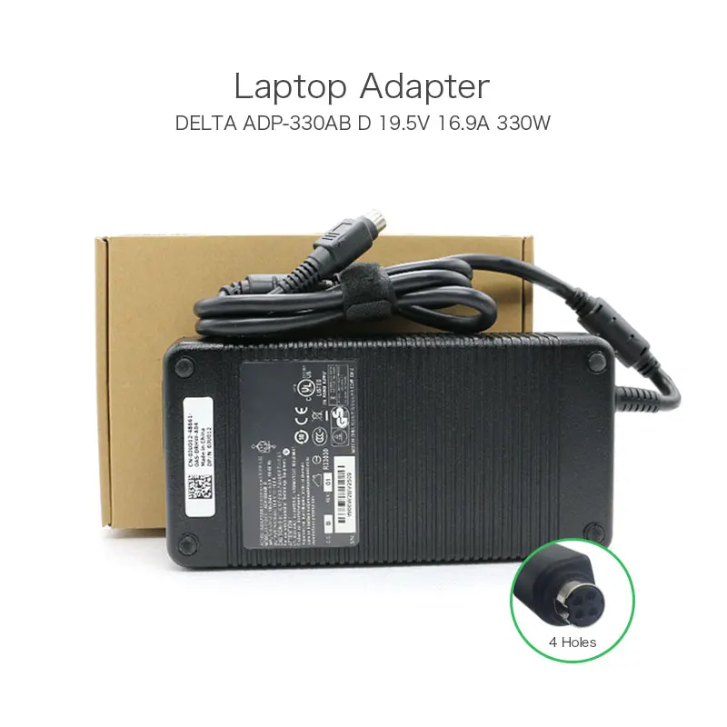 Оригинальный адаптер 19 5 в 330 А 4 отверстия Вт Delta ADP 330AB D для игрового ноутбука MSI GT80