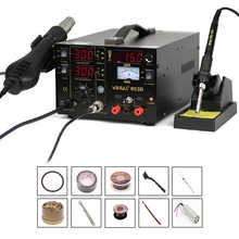 110 В/220 В 3 в 1 YIHUA 853D(1A) SMD паяльная станция паяльники с питание