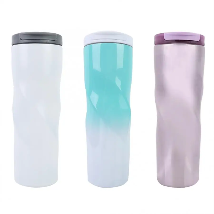 

New 500ml Portable Stainless Steel Thermo Insulated Mug Vaccum Cup Milk Juice Coffee Water Bottle