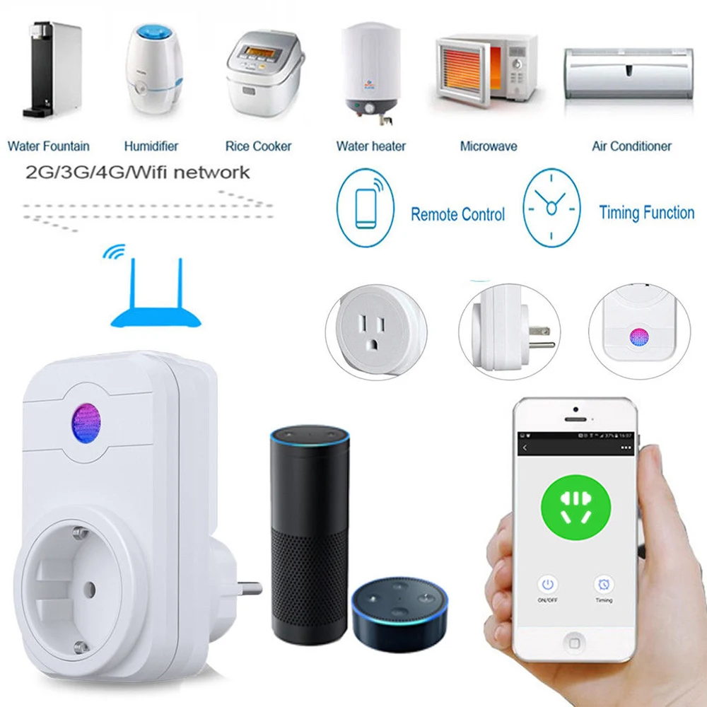 Top Deals Smart Wifi Outlet Alexa App Remote Control Timer Switch Home