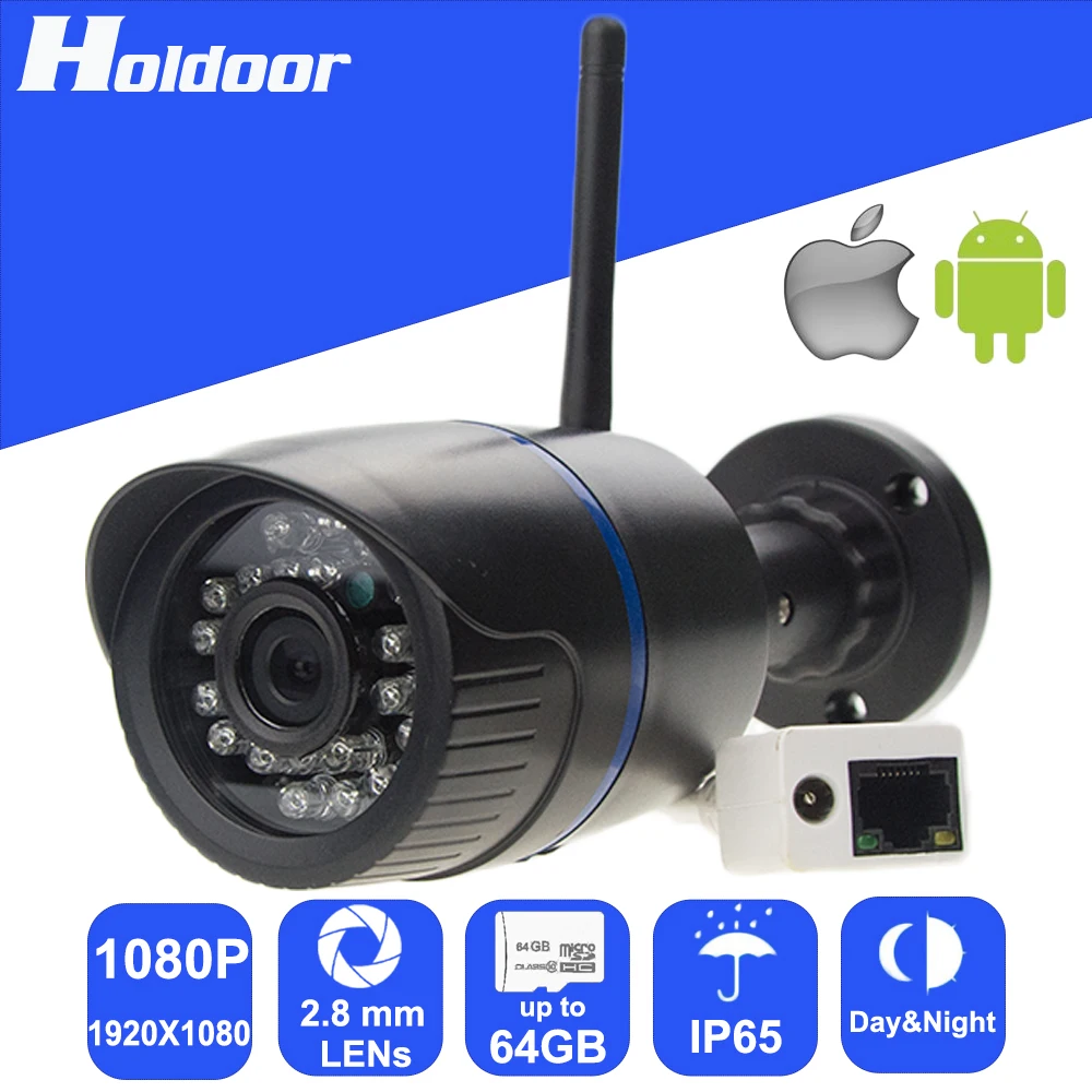 

WiFi IPC 1080P 2.8mm Lens waterproof security P2P Outdoor Camera Motion Detection Alarm Video Record Email Alert Onvif CCTV