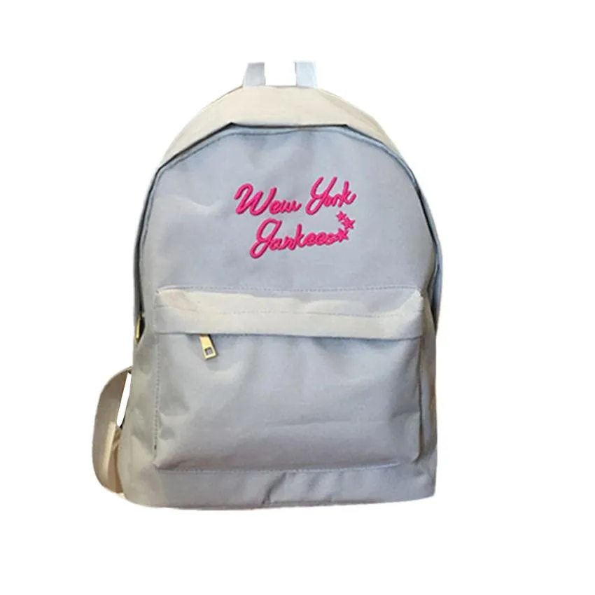 

Women Fashion Design Backpack Letter Zipper Small Fresh Girl School Bag Sipmole Cute Backpack Mochila Escolar Feminina #7115