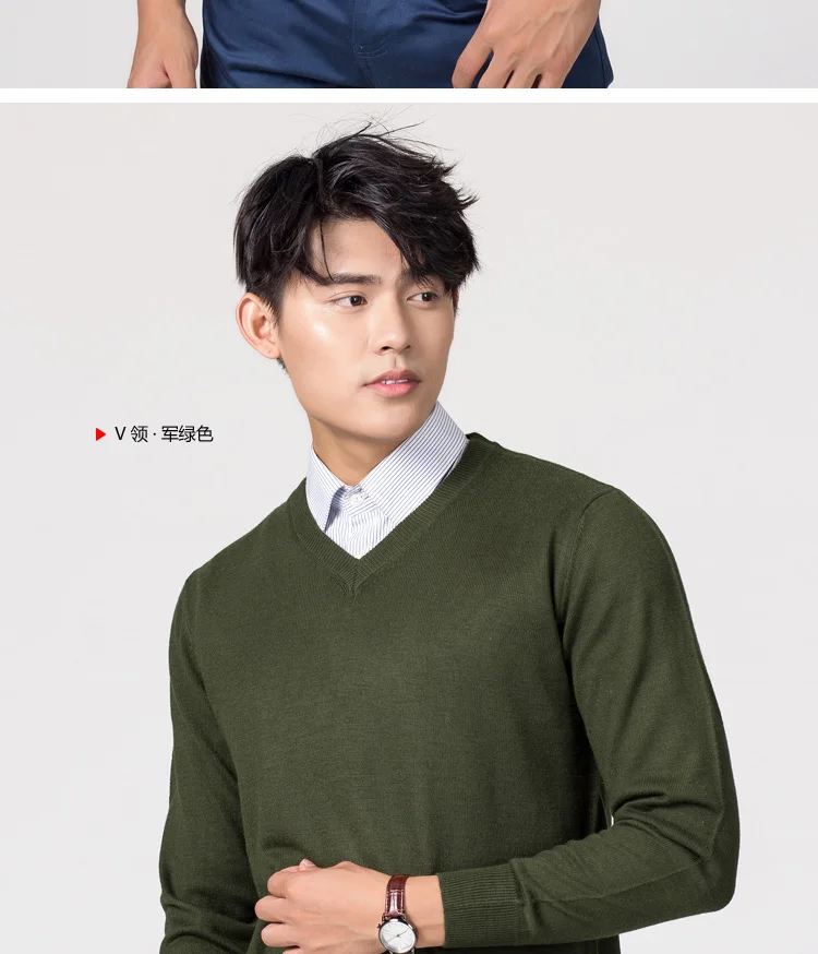 Man Pullovers Winter New Fashion Oneck Sweater Cashmere and Wool Knitted Jumpers Men Woolen Clothes Hot Sale Standard Male Tops half sweater for men