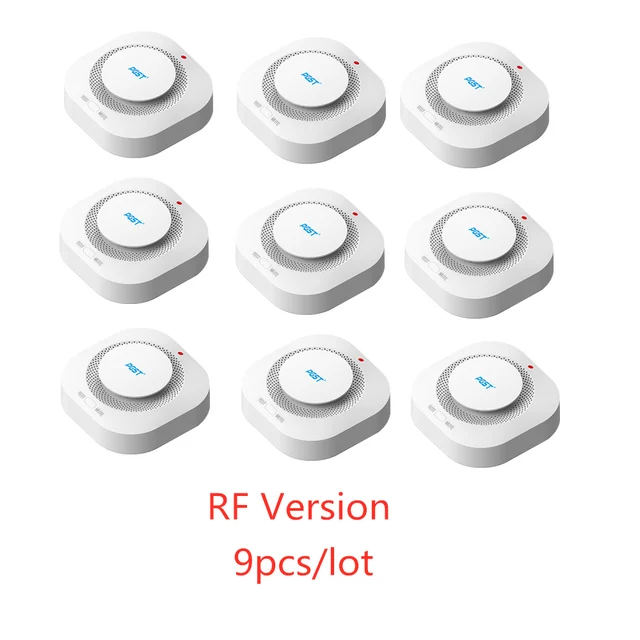 433MHz Wireless Fire Protection Smoke alarm Detector Alarm Sensors For RF GSM home security Alarm Systems PA441-9PC