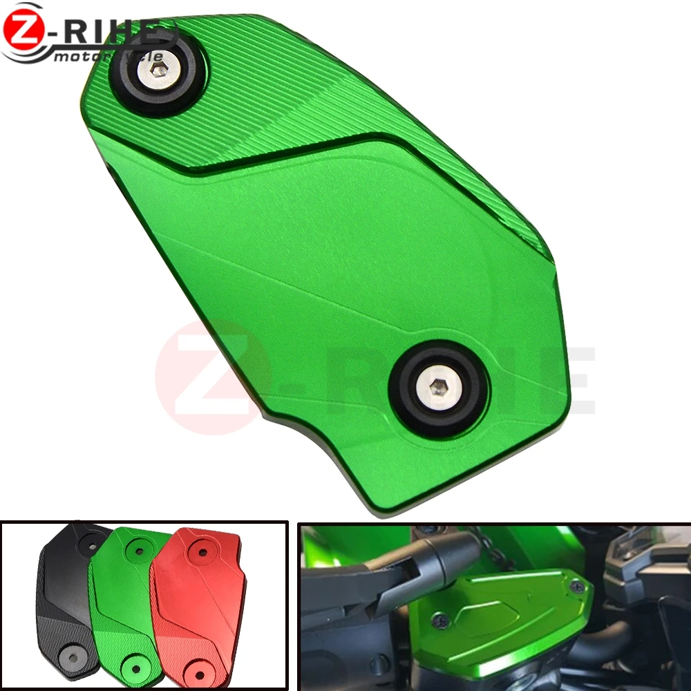 

Motorcycle CNC Front Brake Fluid Tank Cap Cover Green For Kawasaki Z800 2013 2014 2015 ER6N ER6F Versys 650 2009-2014 Z900 2017