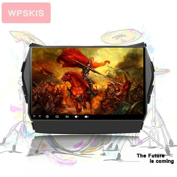 

In dash car video music player with gps navi google apps built in wifi bt Android 10.0 4G+128G For Hyundai IX45 Santa fe 2013+