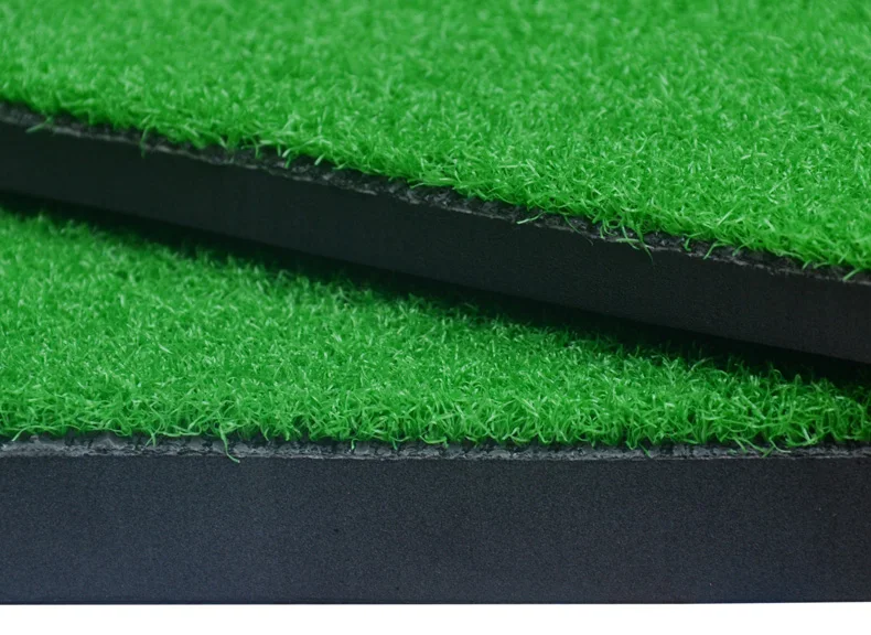 1001001cm Golf Practice Mats Golf Hitting Grass Mat with 2 Golf Tees & 8 Golf Balls Green Patchwork12