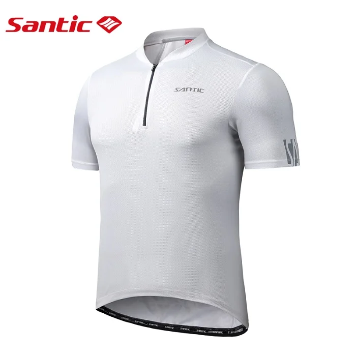 Santic велосипедная майка Мужская MTB велосипедная одежда велосипедная рубашка три цвета удобная и дышащая азиатская K9M2090 M-3XL - Цвет: K9M2090W