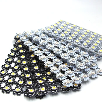 

10pcs 3W High Power LED Emitting Diode LEDs Chip SMD Warm White UV Violet RGB chip + Heatsink For SpotLight Downlight Lamp Bulb