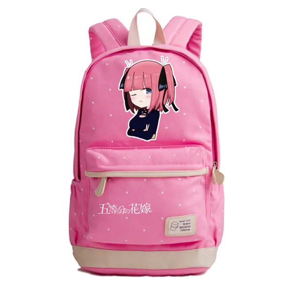 11 Женский рюкзак с принтом в стиле квинтуплетов, розовый рюкзак Nakano Miku для косплея, тканевые школьные сумки, милый рюкзак Rugzak - Цвет: 11