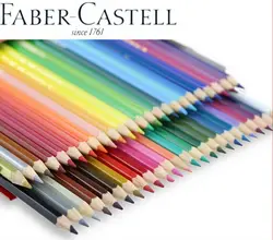 Faber-Castell 48 Цвет водорастворимый нетоксичные Акварель Карандаши набор школьных принадлежностей канцелярские ррт принадлежности для