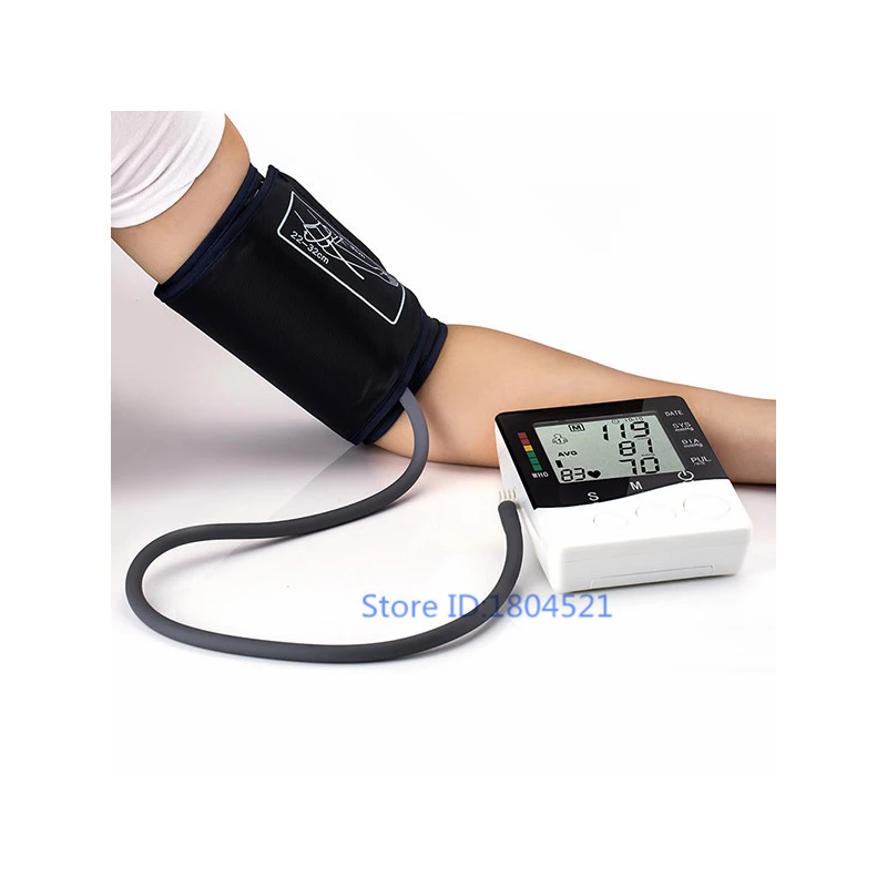 Большой ЖК-цифровой верхний монитор артериального давления на руку портативный медицинский монитор измеритель артериального давления